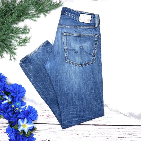 Ag Adriano Goldschmied Other - 👖|•AG ADRIANO GOLDSCHMIED•| Rad Worn Geffen Slouchy Slim Jeans 33x32👖